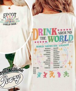 epcot drink around the world shirt vintage epcot drinking t shirt womens party shirt sfdbx