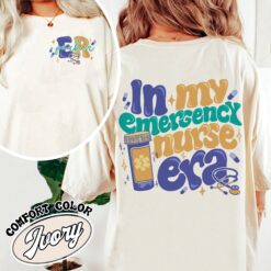 er nurse personalized comfort colors shirt emergency nurse vintage t shirt womens graduation gift rym9a