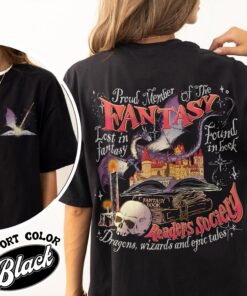 fantasy reader society comfort color shirt fantasy reader vintage t shirt womens dragon rider romantasy shirt ewalx