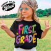 first grade teacher shirt 100 days of school vintage t shirt womens elementary school gift in my first grade era lq7xe