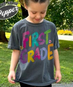 first grade teacher shirt 100 days of school vintage t shirt womens elementary school gift in my first grade era wovn7