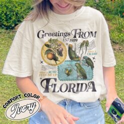 florida comfort colors shirt palm beach vintage t shirt womens trendy tropical summer shirt bqolx