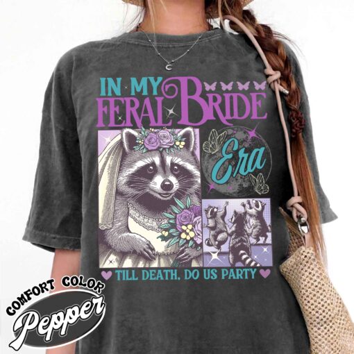 funny bride shirt raccoon bride vintage t shirt womens distressed wedding shirt tl9o1