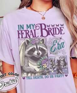 funny bride shirt raccoon bride vintage t shirt womens distressed wedding shirt usykc