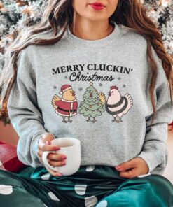 funny christmas chicken sweatshirt vintage farm animal t shirt ideal for chicken lovers and holiday gatherings 7hffl