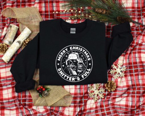 funny christmas shirt merry christmas shitters full t shirt for holiday celebrations and alcohol themed festive wear 9gyxk scaled