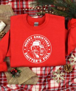 funny christmas shirt merry christmas shitters full t shirt for holiday celebrations and alcohol themed festive wear qny2d scaled