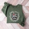 funny christmas shirt sorry santa ive been feral raccoon t shirt for holiday humor and unique seasonal style gz266 scaled