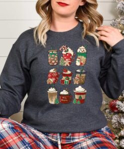 funny christmas shirt for coffee lovers vintage t shirt with gingerbread design ideal for holiday celebrations and gatherings o2yxo scaled