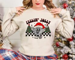 Funny Christmas Shirt for Kids - Feelin Jolly Toddler T-Shirt for Holiday Parties and Family Gatherings Vintage Style Christmas Apparel