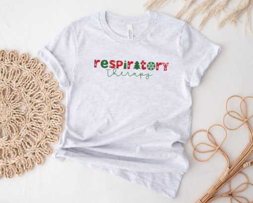 funny christmas shirt for respiratory therapists unique vintage t shirt celebrating respiratory therapy profession cywk5