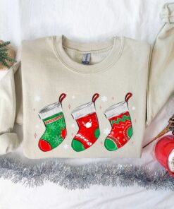 funny christmas shirt for women vintage style sweatshirt with unique sock design ideal for holiday outfits and celebrations djmhi scaled