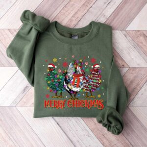 funny christmas shirt merry chickmas sweatshirt comfortable apparel for holiday celebrations vintage t shirts and hoodies ejqv8