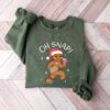 funny christmas shirt oh snap gingerbread sweatshirt sparkly christmas crewneck vintage t shirt for holiday celebrations 4regd scaled