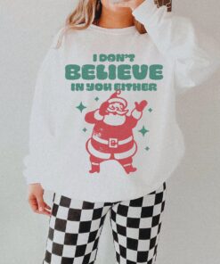 funny christmas shirt unisex crewneck santa claus design comfortable sweatshirt for holiday wear vintage t shirts and pajamas rxnpp