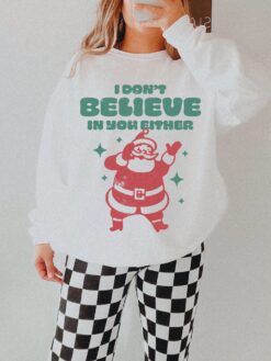 funny christmas shirt unisex crewneck santa claus design comfortable sweatshirt for holiday wear vintage t shirts and pajamas rxnpp