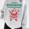 funny christmas shirt unisex crewneck santa claus design comfortable sweatshirt for holiday wear vintage t shirts and pajamas t7pat