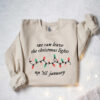 funny christmas shirt we can leave the christmas lights up til january vintage t shirt for women comfortable holiday apparel rm8ad scaled