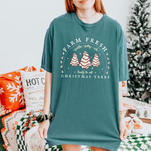 funny christmas shirt with christmas tree cake design for holiday celebrations and merry moments 1o4ce scaled