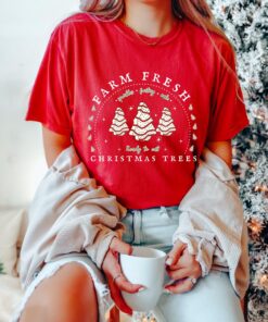 funny christmas shirt with christmas tree cake design for holiday celebrations and merry moments sajpl scaled