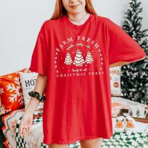 funny christmas shirt with christmas tree cake design for holiday celebrations and merry moments xnq9k