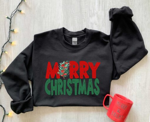 funny christmas shirt with merry christmas tree design for family gatherings and holiday celebrations in comfortable fit 1twbg scaled