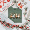 funny christmas shirts duck christmas t shirt for women vintage style farm lover design with humorous duckmas theme 0ag7n