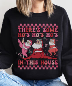 funny christmas shirts twerking santa sweatshirt unique design for holiday parties comfortable fit ugly christmas sweater style lr0cm