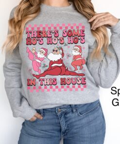 funny christmas shirts twerking santa sweatshirt unique design for holiday parties comfortable fit ugly christmas sweater style pp1cw