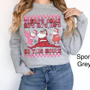 funny christmas shirts twerking santa sweatshirt unique design for holiday parties comfortable fit ugly christmas sweater style pp1cw