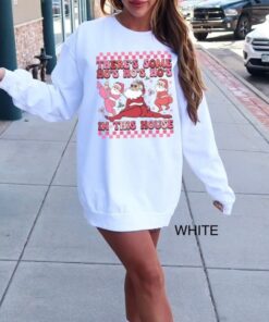 funny christmas shirts twerking santa sweatshirt unique design for holiday parties comfortable fit ugly christmas sweater style s2q3d