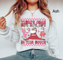 funny christmas shirts twerking santa sweatshirt unique design for holiday parties comfortable fit ugly christmas sweater style xfekt