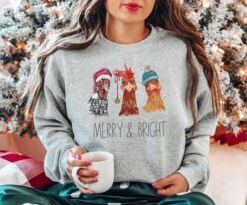 funny christmas sweatshirt featuring chickens for farm animal lovers cute holiday sweater with unique design exquo