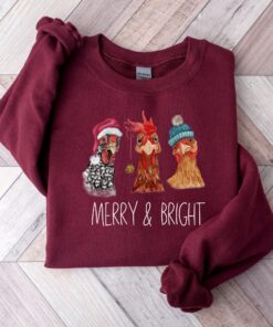 funny christmas sweatshirt featuring chickens for farm animal lovers cute holiday sweater with unique design pn3sc