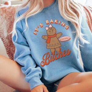 funny christmas sweatshirt for baking enthusiasts retro gingerbread cookie design perfect for holiday baking crew ohz2g