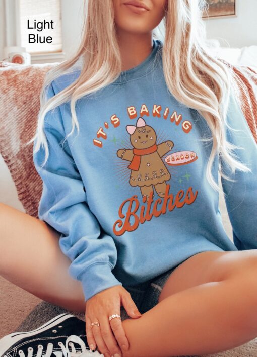 funny christmas sweatshirt for baking enthusiasts retro gingerbread cookie design perfect for holiday baking crew ohz2g