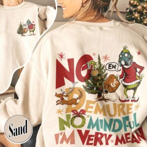 funny christmas sweatshirt for holiday cheer with ew people design and im fine everything is fine theme for movie watching at0eb