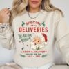 funny christmas sweatshirt for nicu and labor delivery nurses with special deliveries design comfortable holiday apparel r52ul