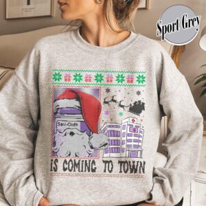 funny christmas sweatshirt for nurses medical assistant shirt with holiday theme unique cma apparel for healthcare professionals nhv5z