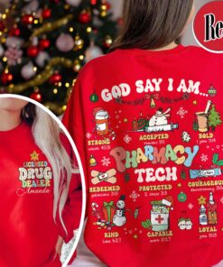 funny christmas sweatshirt for pharmacy techs unique pharmacy shirt with bible verse design ideal for future nurses q1yoo