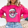 funny christmas sweatshirt for women featuring bubble gum santa design perfect for holiday parties and festive gatherings 1ftqv