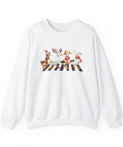 funny christmas sweatshirt for women featuring duck design perfect for farm lovers and holiday celebrations bgnoh