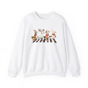 funny christmas sweatshirt for women featuring duck design perfect for farm lovers and holiday celebrations bgnoh