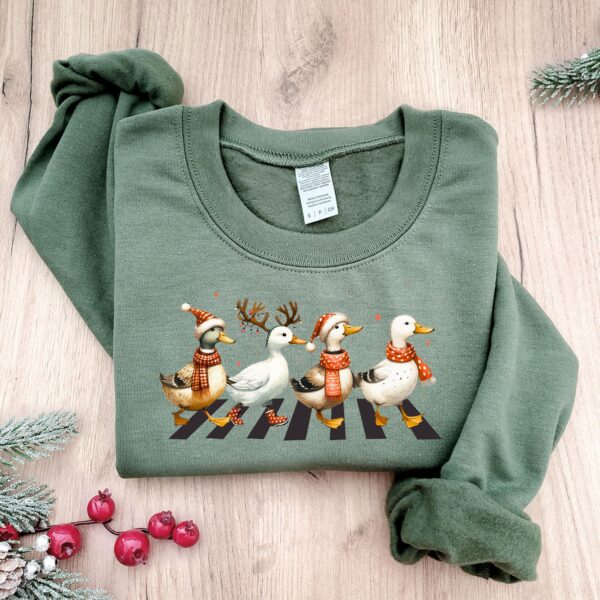 funny christmas sweatshirt for women featuring duck design perfect for farm lovers and holiday celebrations v2ycn scaled