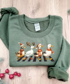 funny christmas sweatshirt for women featuring duck design perfect for farm lovers and holiday celebrations v2ycn scaled