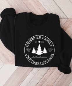 funny christmas sweatshirt griswold family design with christmas tree farm theme for holiday cheer and christmas vacation celebrations lffbi scaled