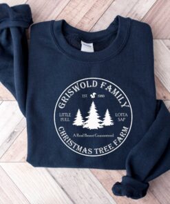 funny christmas sweatshirt griswold family design with christmas tree farm theme for holiday cheer and christmas vacation celebrations lgtdk scaled