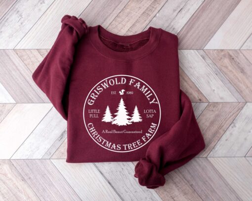 funny christmas sweatshirt griswold family design with christmas tree farm theme for holiday cheer and christmas vacation celebrations tx4bq scaled