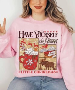 funny christmas sweatshirt have yourself a merry little christmas bookish hoodie for women perfect for bookworms cqinf