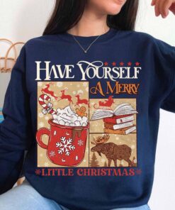 funny christmas sweatshirt have yourself a merry little christmas bookish hoodie for women perfect for bookworms f2f78